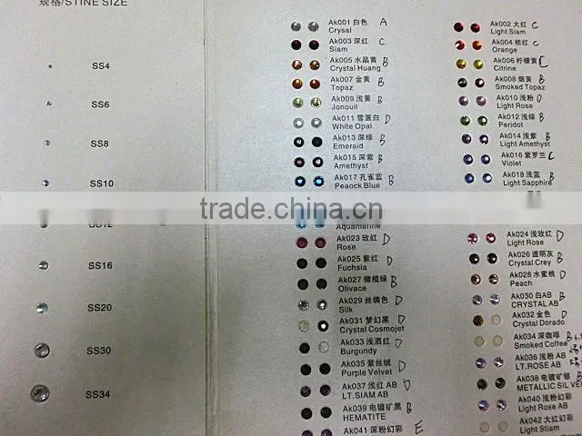China factory wholesale decorative shiny leed free and multi size cheap loose flat back strass hot fix rhinestone for garment