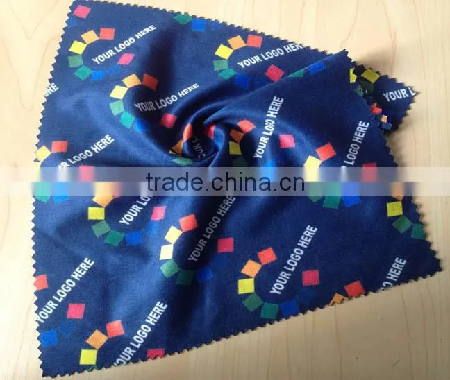 High quality digital print glasses cleaning cloth glass fiber cloth