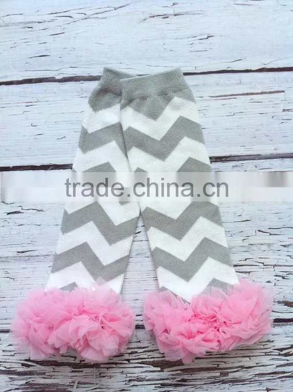 wholesale red legging football pattern 100% cotton baby leg warmers