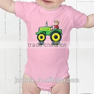Organic cotton baby clothing printed,custom your own newborn baby clothing wholesale china