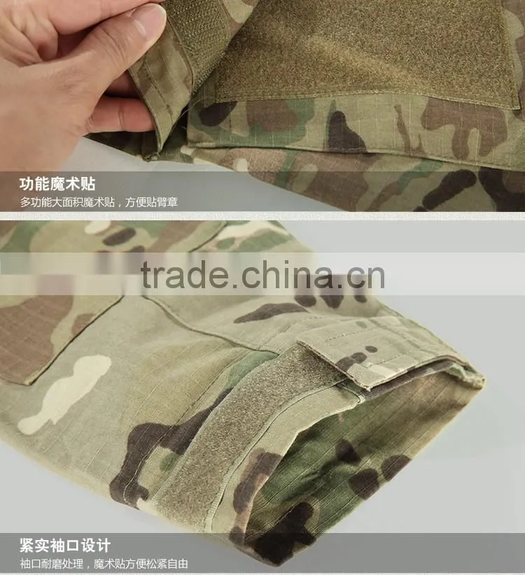 Outdoor Military Uniforms A-TACS FG Camouflage Clothing Multi color Frog Battle Suit Tactical Suit