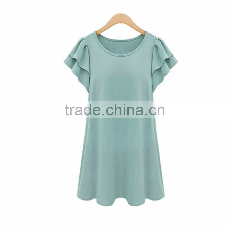 high quality fashion Woman t-shirt dress plus size