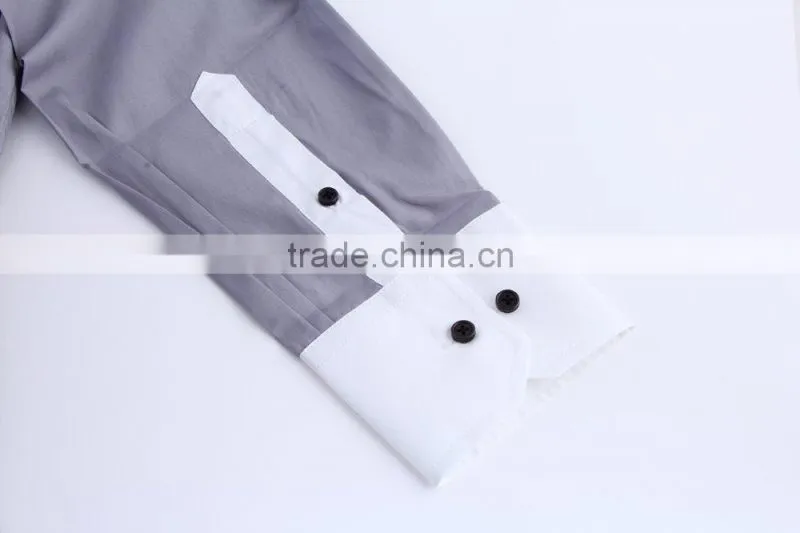 100% cotton contrast color dress shirts