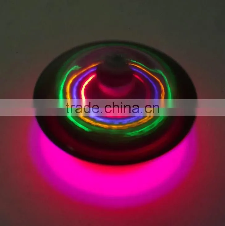 Plastic LED Peg Tops / Flashing Spinning Ball With Music