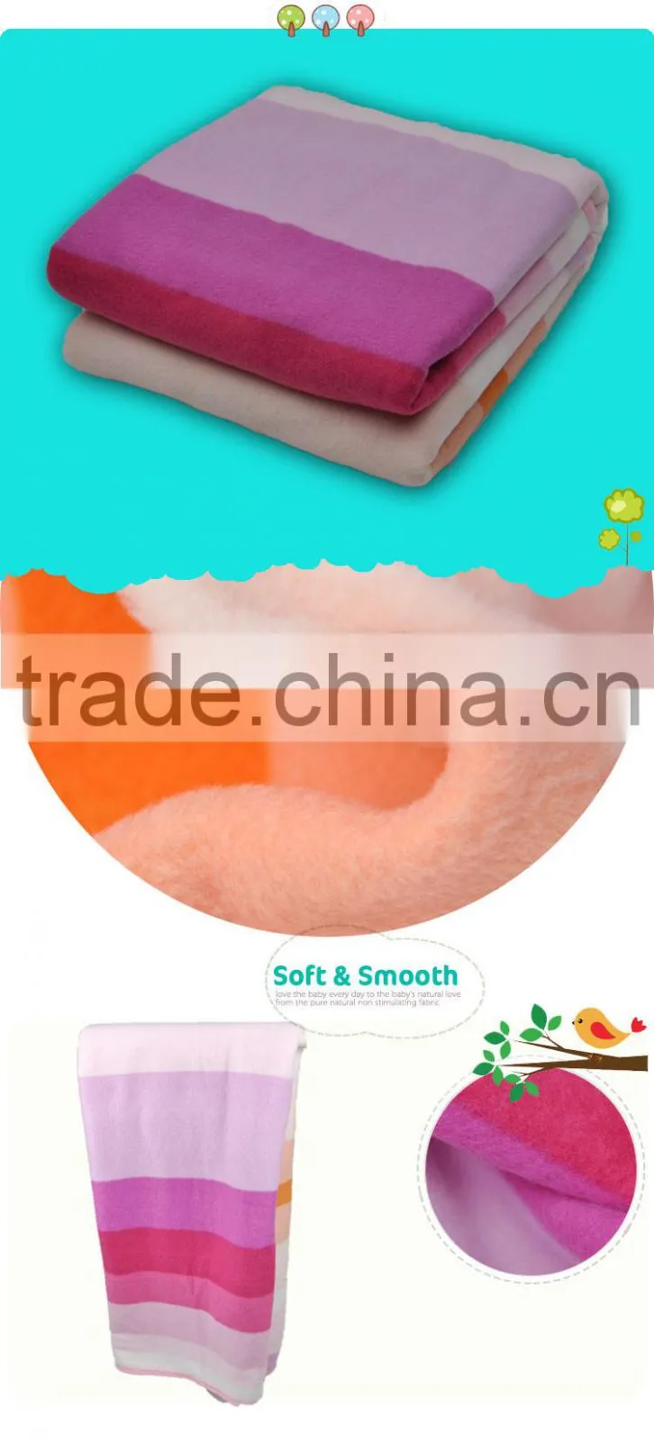 4-Layer Anti-Pilling Muslin Blanket With Flannelette