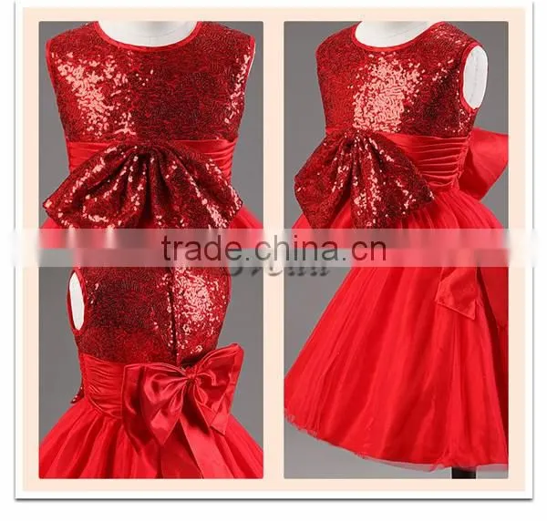 Creazy hot sell Girls Dress Beautiful Princess party dress High Quality wedding dress for Girls with Sequins