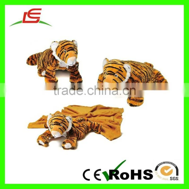 stuffed animal Cow Tiger Horse head children pillow Plush blanket