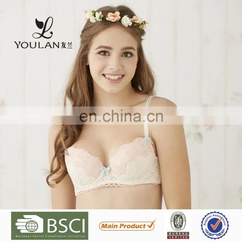 OEM Supplier Latest Hot Small In Lace Sweet Girl Tube Top Girls Bra