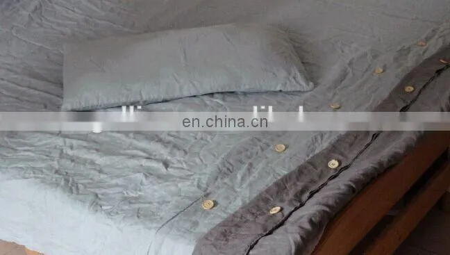 100% high quality linen bed sheet sets/bedding sets with stone washed/preshrunk