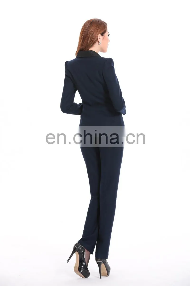 latest customized Slim fit lady office suits ,hotel business uniform,solemn occasion suits
