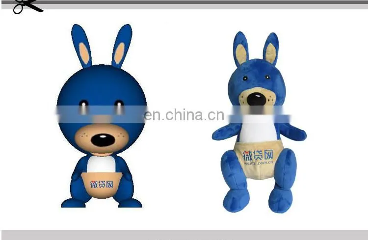 Best quality custom logo printed donkey custom plush toys