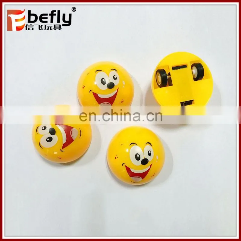 Vending pull back emoji toys plastic in bulk