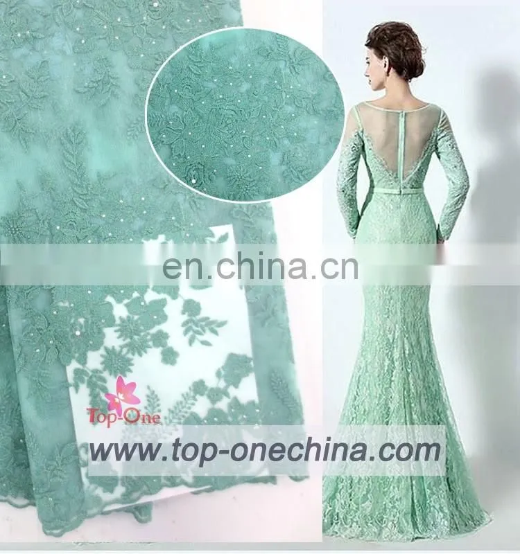 China suppliers handwork embroidery designs/handwork beaded lace fabric/handwork 3d embroidery lace fabric for wedding party