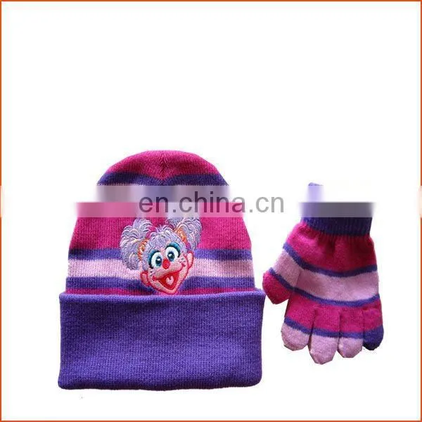 Cashmere knit scarf glove and hat set