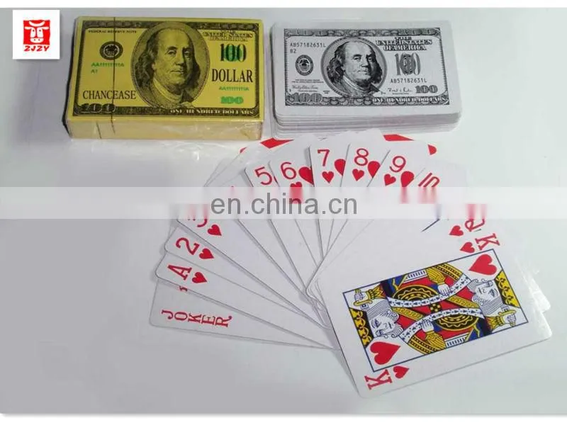 custome plastic coated playing card