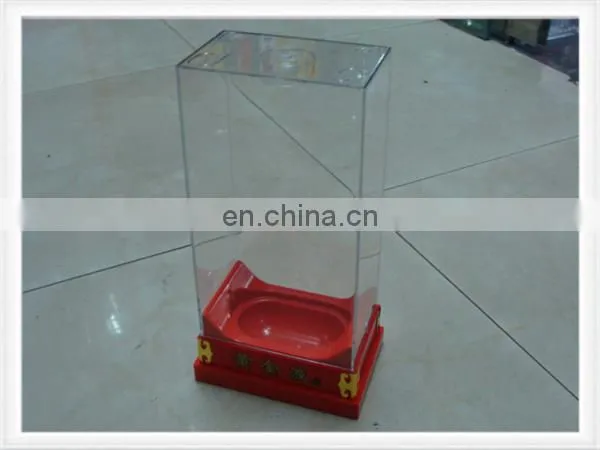 Portable ashtray pocket ashtray plastic ashtray in square design red color pass REACH