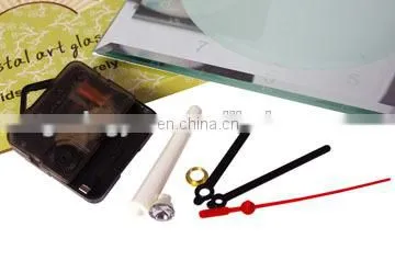 Glass Frame Clock with Stand blank sublimation glass photo frame with clock