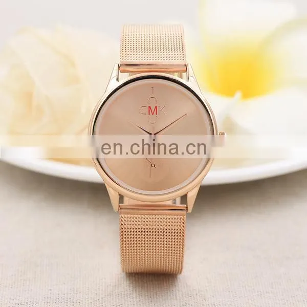 Wholesale gold watch metal watch western wrist watch women
