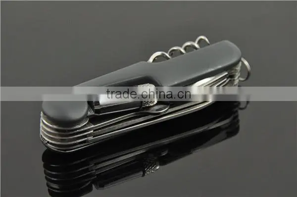 Stainless steel multi function hunting pocket knife with LED