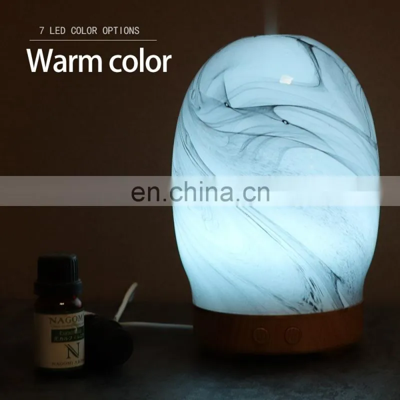 Wholesale glass material classic ultrasonic aroma diffuser in cool humidifier for gift
