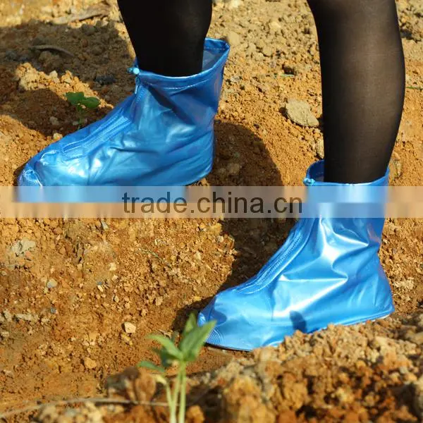 womens pvc short cheap waterproof rain boot/shoe covers
