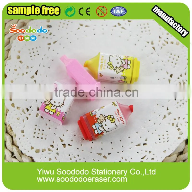 china supplier blister card packing eraser sets