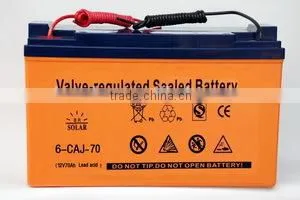 UL/IOC/FCC 70AH 12V Solar Power Battery