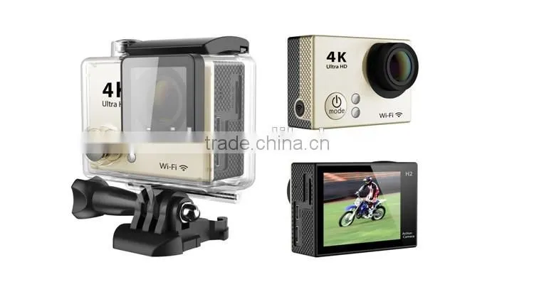 0.95" OLED Front Screen 2.0" LCD Back Screen Dual Screen 4K(3840*2160) Action Camera H3 with WiFi Remote Controlling Via APP