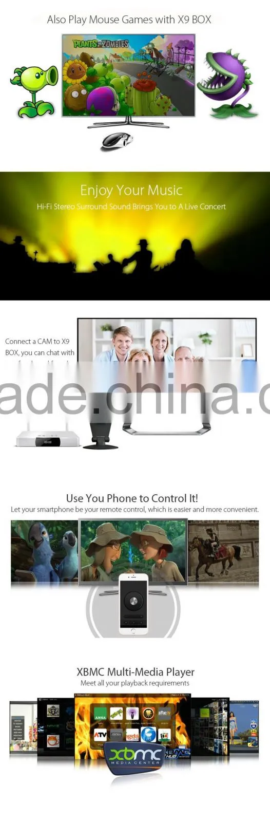 New Zidoo X9 Bluetooth 4.0 Dual Band Wi-Fi Mali450 GPU Android 4.4 kitkat Smart Tv Box