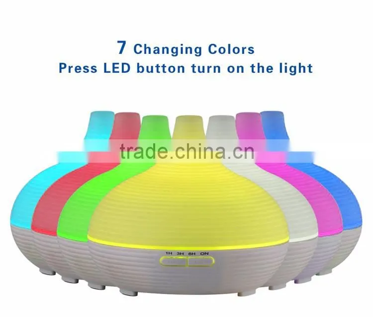 300ml Essential Oil Diffuser with Cool Mist and 7 Colors Portable Aromatherapy + Ultrasonic Aroma Humidifier