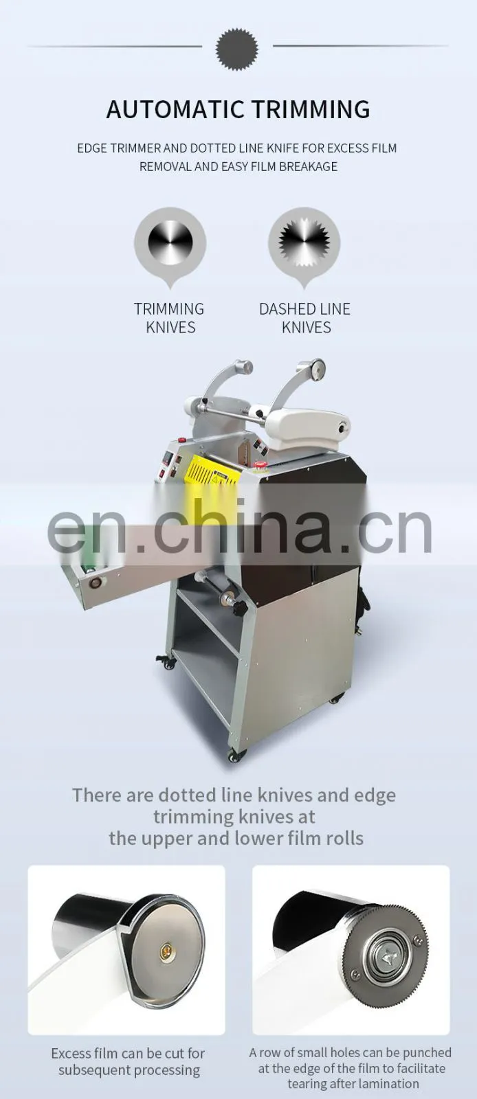 Hot Sale Automatic Conveyor Belt Feeding Hot Laminating Machine With Anti-Curling Function