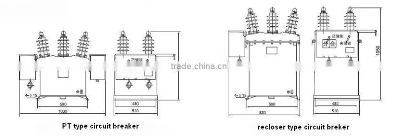 ZW27-12 ZW27-12G Series Outdoor High Voltage Vacuum Circuit Breaker