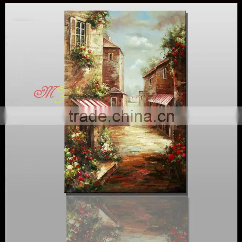 modern high quality home decro Mediterranean landscape oil paintings YZ-8