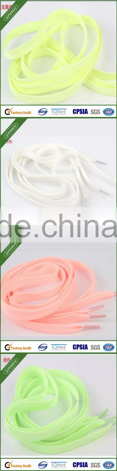 Fluorescent shoelaces 120cm length supplies