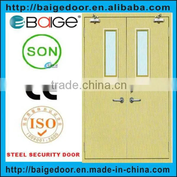 BG-F9035 Tempered Glass Fireplace Interior Door with Fireproof Door Seal