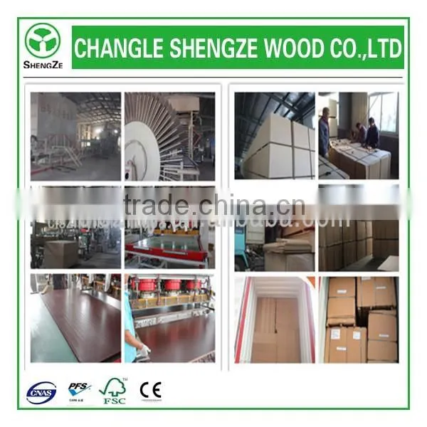 High Quality Colorful 18mm Laminated MDF Board from SHENGZE manufacture