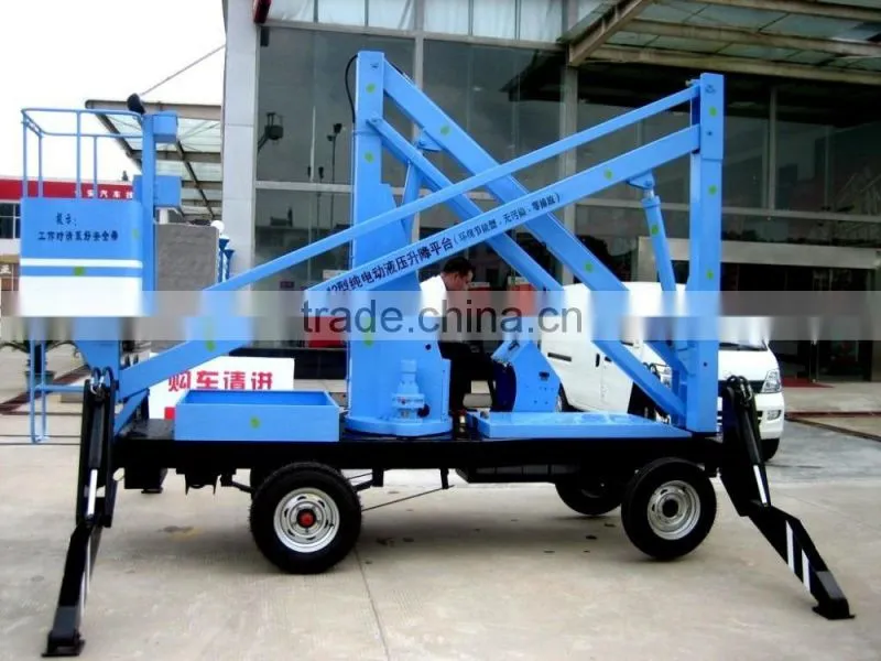 Telescopic Hydraulic Lift/Genie Boom Lift Tyre/Towable Boom Lift