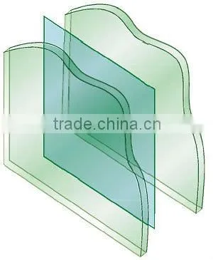 Reasonable price high quality 3-19mm color tempered laminated balustrades glass