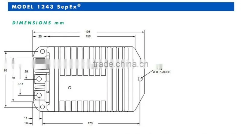 Forklift Parts Separately Excitation Curtis Speed Controller for Electric Vehicle