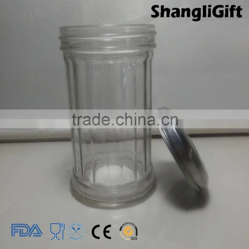 Large Tall Glass Spice Storage Jar
