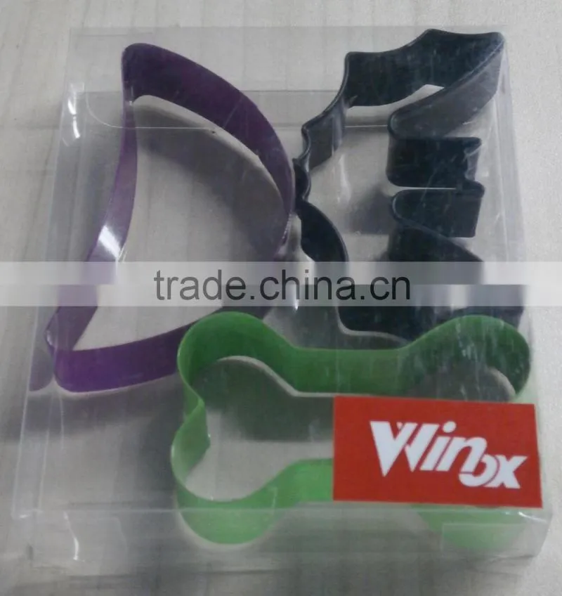 DIFFERENT SHAPE & SIZE S/S COOKIE CUTTER MOULD WITH PVC BOX