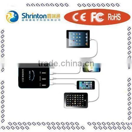 newest for 2015 5V 5A usb with Logo light adapter for android tablet home adapter