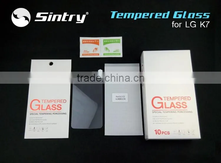 China supplier factory price electroplating screen protector for lg k7 5.0'inch screen protector for LG K7 tempered glass