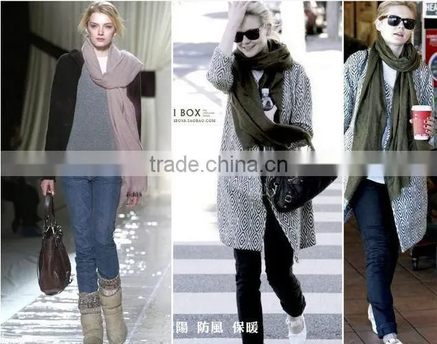Designer Fascinating Solid Navy Blue Color Cotton Linen Fashionable Wholesale Scarf