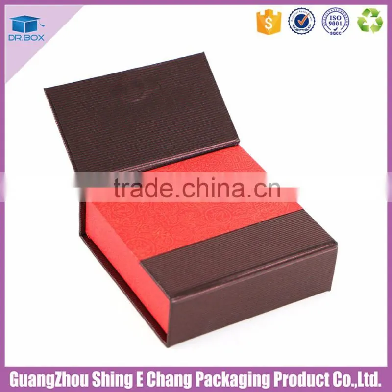 2016 Well promotioned Velvet jewelry storage gift box packing wooden box