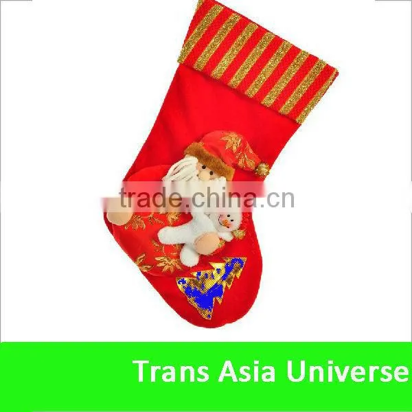 Best selling custom christmas sock decorated snowman