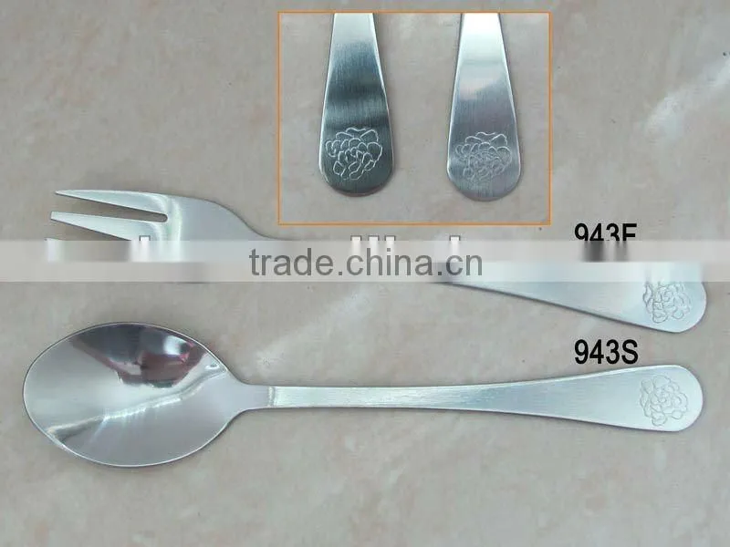ss long tea spoon and ss long tea fork