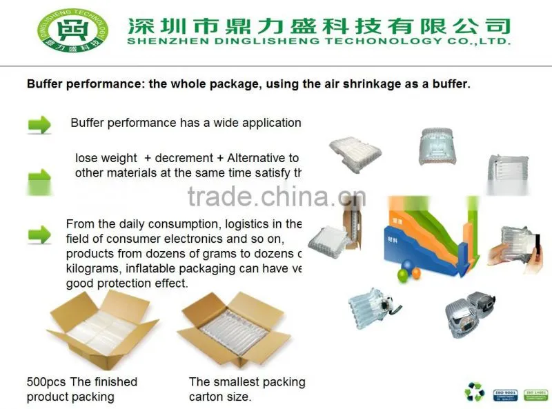 Shock Resistance cushion air column bag for hard driver