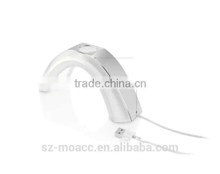 Aluminum and acrylic material Rainbow for Apple Watch Stand,Aluminum Display For Apple Watch Charger Stand