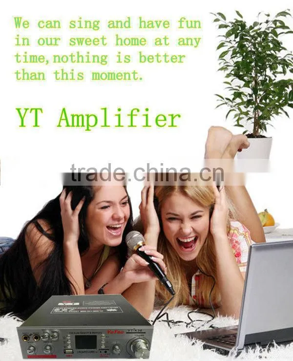 Pa system mixer best price amplifier YT-K36 with USB/TF/Karaoke